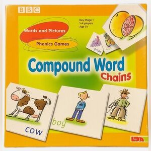 🆕 BBC Compound word chains Kids Play Learning Phonic Games Words and Pictures